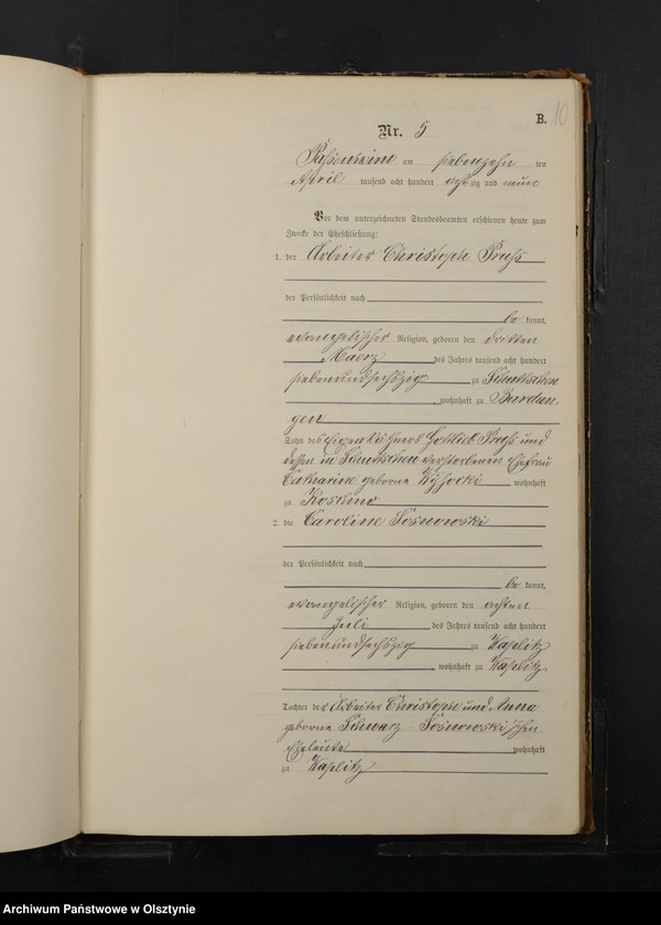 image.from.unit.number "Heiraths-Haupt-Register Nr 1 - 40"