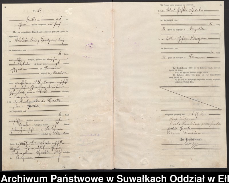 image.from.unit.number "[Heirats-Haupt-Register des Königlichen Preussischen Standes-Amtes Bialla Kreis Johannisburg]"