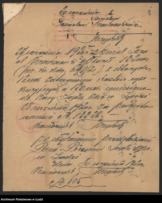 Obraz 10 z jednostki "Izrael Szmul Krakowski – sprzedaż drzewa"