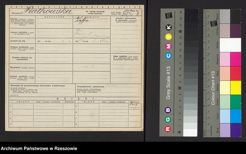 image.from.unit.number "Kartoteki kontroli ruchu ludności Litera: F"