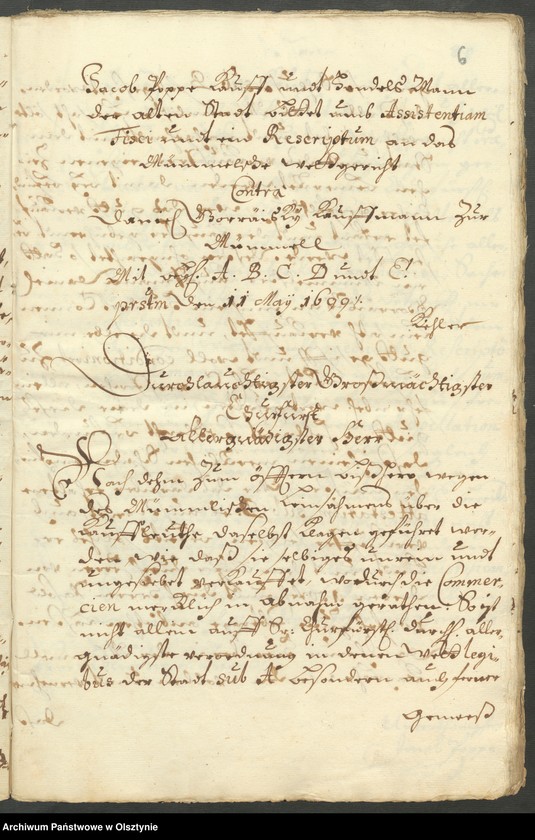 image.from.unit.number "In S. [Sachen] Jacob Popp pt. Daniel Goraiski [ Goreisken] wegen einer Leinsam-Handels"