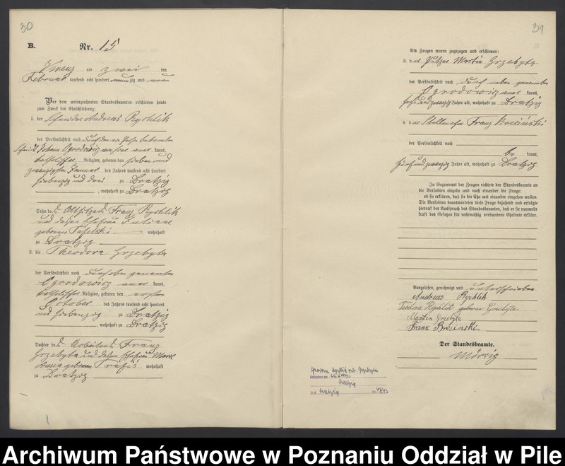 Obraz 18 z jednostki "Księga małżeństw"