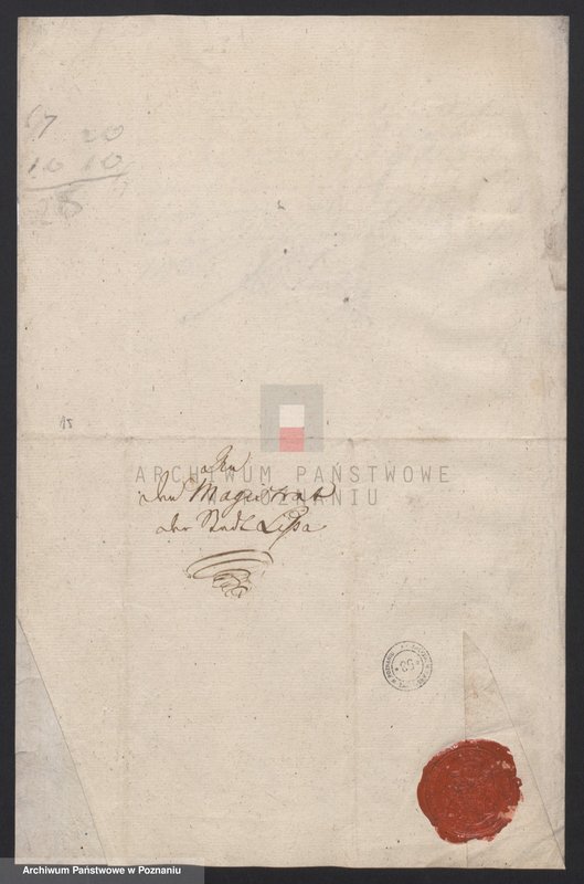Obraz 18 z jednostki "Korespondencja - zarządzanie władzy zwierzchniej miasta Leszna w sprawach administracyjno - porządkowych i finansowych; język niemiecki"