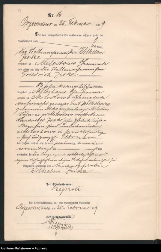 Obraz 19 z jednostki "Księga zgonów"