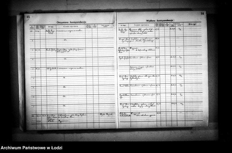 Obraz 17 z jednostki "Dziennik ogólnej korespondencji [przychodzącej i wychodzącej]"