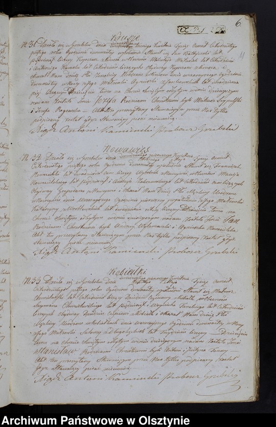 image.from.unit.number "Duplikat Aktów Urodzenia, Zaślubień, Zeńścia z Parafii Grzebskiey za Rok 1845"