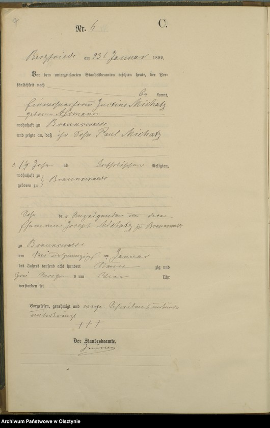 image.from.unit.number "Sterbe-Haupt-Register Nr 1 - 51"