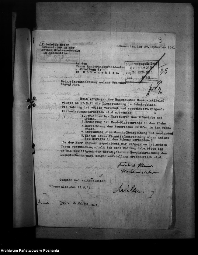 Obraz 7 z jednostki "Ausbau der Ober - Heimschule Hohensalza (Inowrocław)"