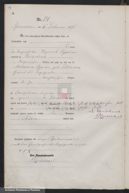 Obraz 16 z jednostki "Księga urodzeń"
