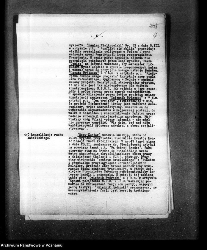 Obraz 11 z jednostki "Sprawozdania sytuacyjne tygodniowe za czas od 1 marca do dnia 28 marca 1929 r. /nr 10-13/"