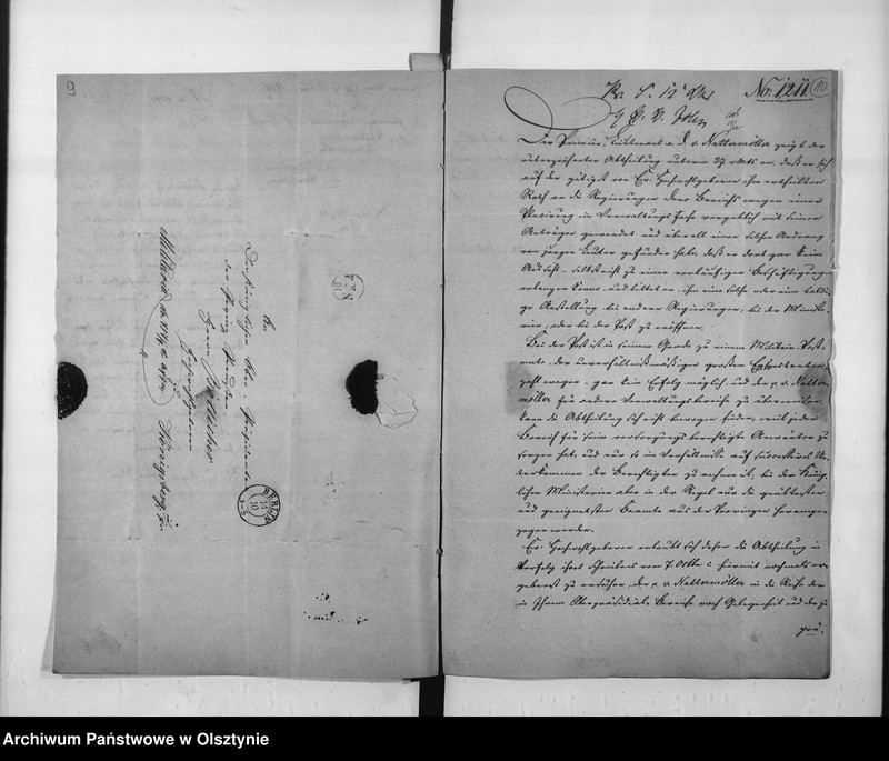 image.from.unit.number "Bescheftigung des Premier-Lieutenents a.d. von Nattermoeller"