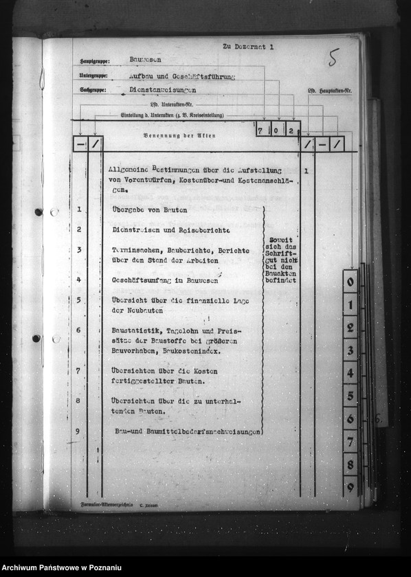Obraz 9 z jednostki "Registratur- Hochbau"