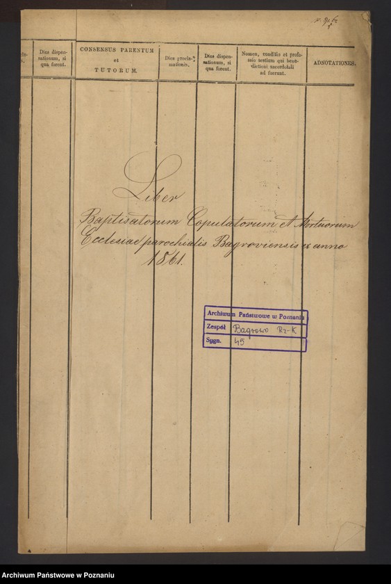 Obraz 2 z jednostki "Liber baptisatorum, copulatorum et mortuorum"