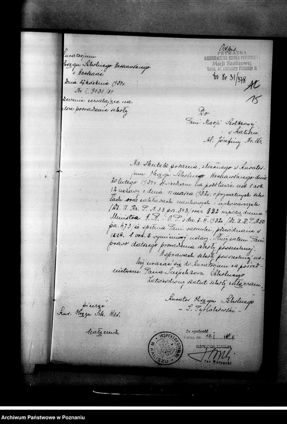 Obraz 18 z jednostki "Prywatna Szkoła Powszechna M. Szoltzowej w Kaliszu"
