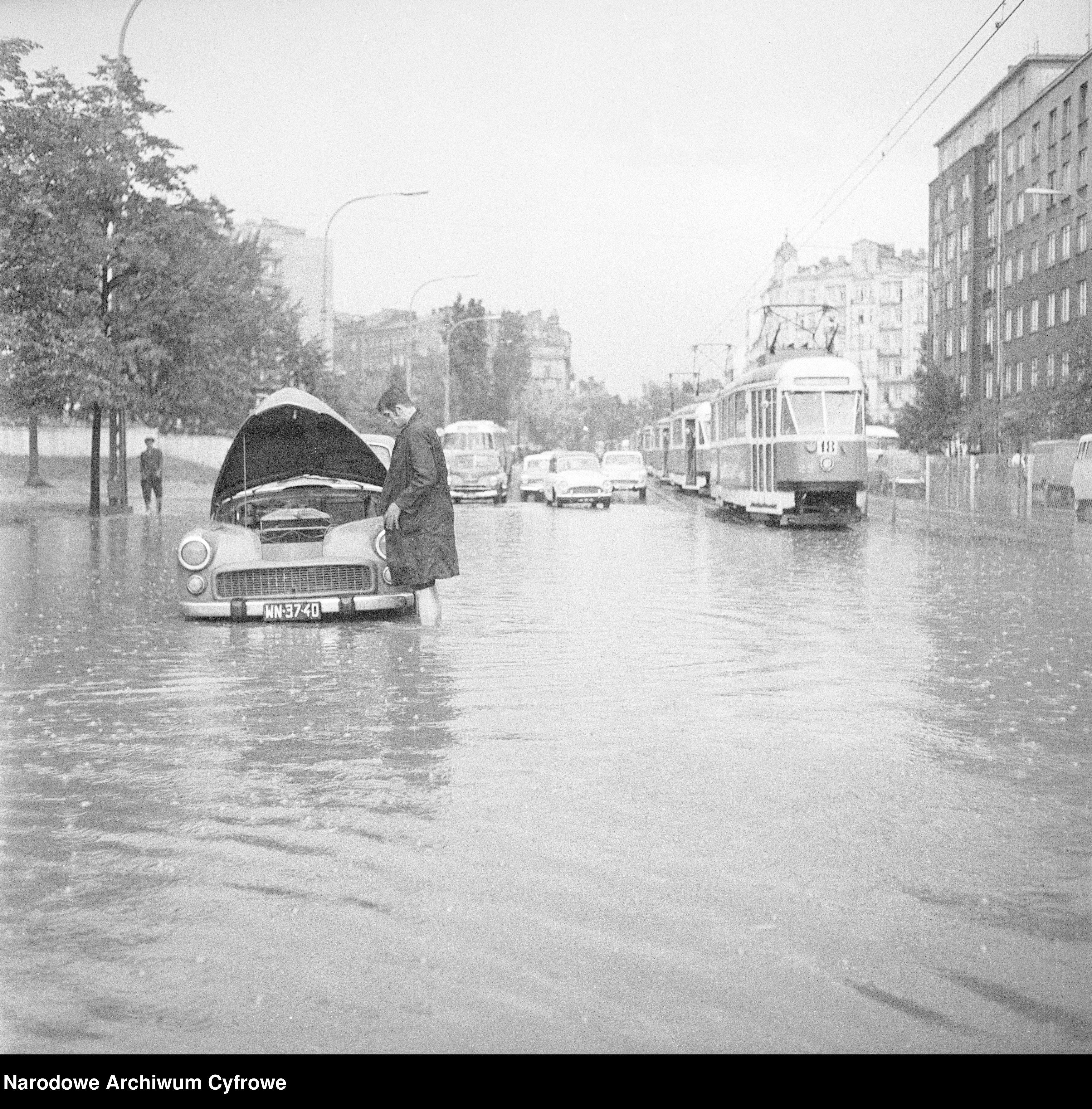 Skan z jednostki: Ulica Puławska w Warszawie
