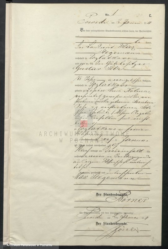 Obraz 5 z jednostki "Sterbe-Nebenregister"