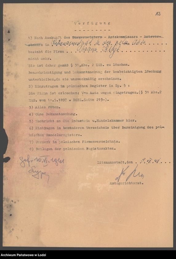 Obraz 14 z jednostki "Abram Klajt- sprzedaż przędzy"