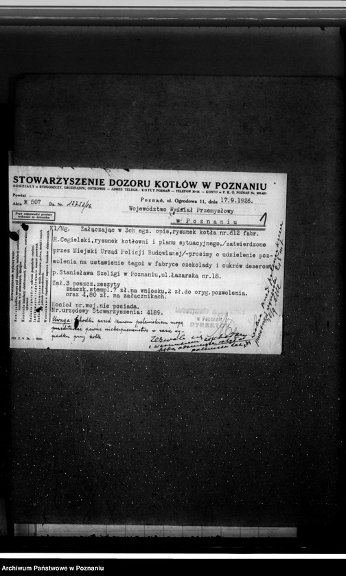 image.from.unit.number "Fabryka czekolady i cukierków deserowych St. Szeligi w Poznaniu ul. Łazarska 18"