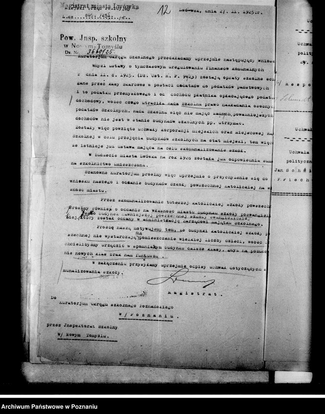 Obraz 16 z jednostki "Zarząd majątkiem szkolnym byłej szkoły ewangelickiej we Lwówku, powiat nowotomyski"