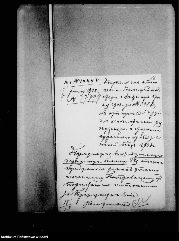 Obraz 18 z jednostki "Ob otpuske soderžanija dlja štata adresnogo stola i raschodach na otoplenje, osveščenje i kanceljarijskija nadobnosti"