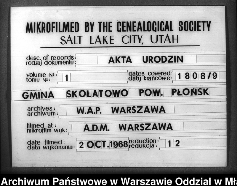 image.from.team "Akta stanu cywilnego gminy Skołatowo"