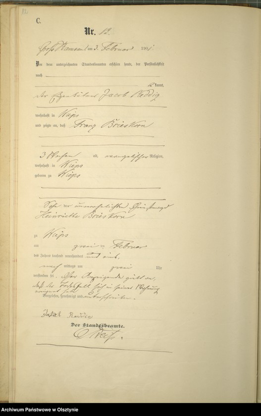 image.from.unit.number "Sterbe-Haupt-Register Nr 1 - 30 i 35 - 49"