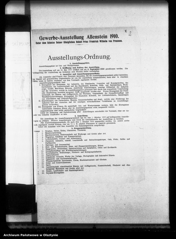 image.from.unit.number "Allenstein, Gewerbeausstellung 1910"