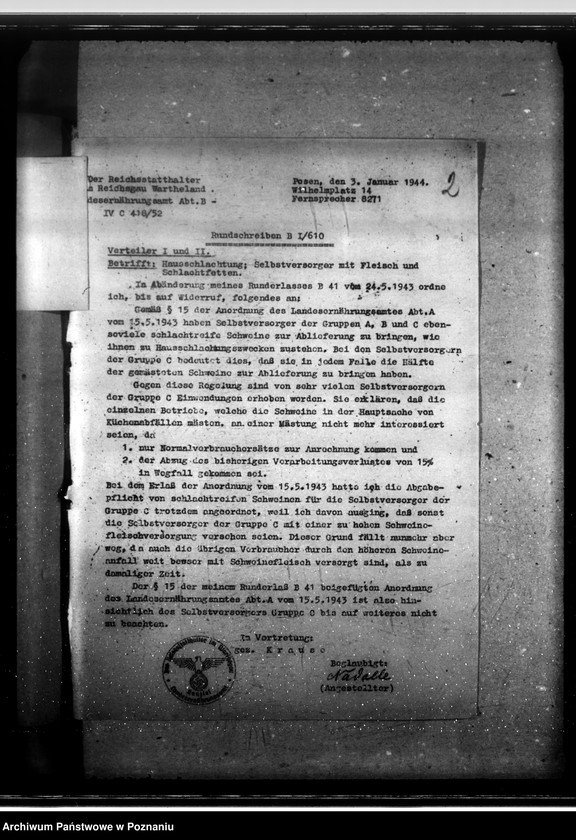 Obraz 6 z jednostki "Nahrungsmittel- Versorgung"