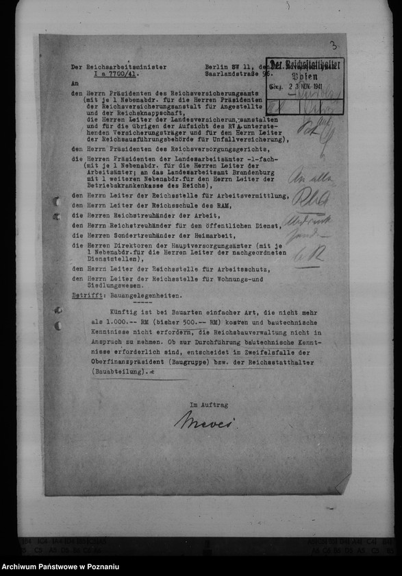 Obraz 8 z jednostki "Unterbringung der Arbeitsämter"