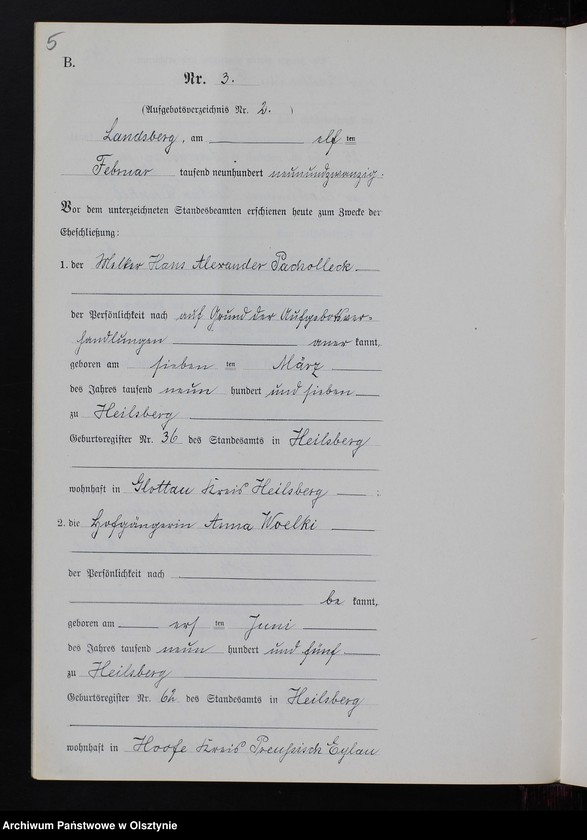 image.from.unit.number "Heiraths-Neben-Register Nr 1 - 18 [ Księga małżeństw - wtóropis ]"