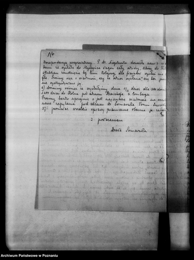 Obraz 20 z jednostki "Korespondencja różna osób przebywających na obczyźnie o pomoc materialną i prawną"