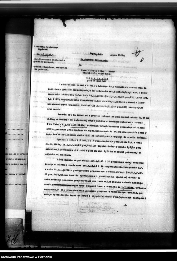 Obraz 12 z jednostki "Las majętności Gierczyce powiatu kępińskiego"