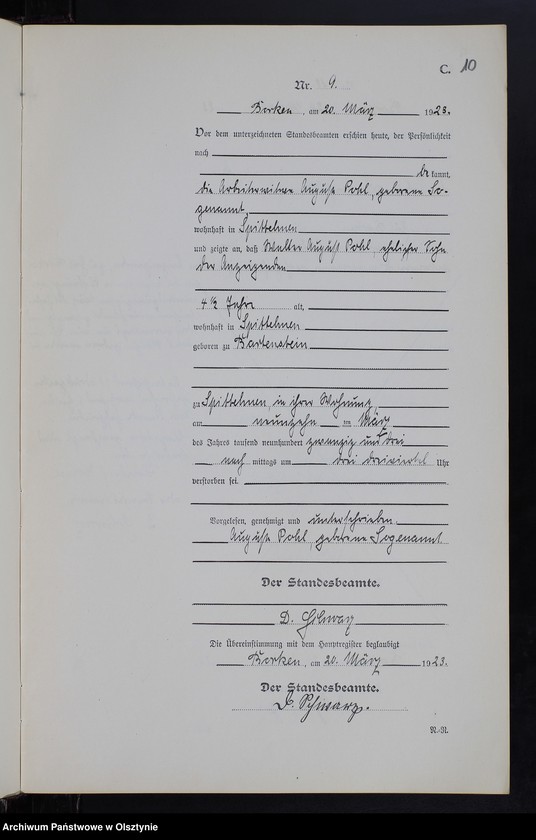 image.from.unit.number "Sterbe-Neben-Register Nr 1 - 19 [ Księga zgonów - wtóropis ]"