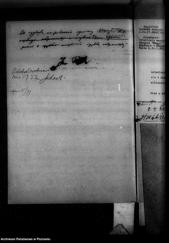 Obraz 8 z jednostki "Zatwierdzenie projektu urządzenia zakładu przemysłowego Firmy "Maggi" Spółka z o.o. w Poznaniu nr 545"