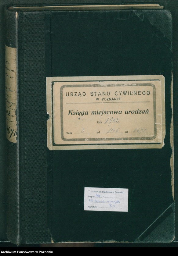 Obraz 3 z jednostki "Księga miejscowa urodzeń t. III"