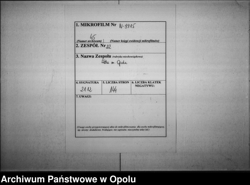 Obraz 2 z jednostki "Acta des Magistrats zu Oppeln betreffend die dem p. Bobreck ertheilte Erlaubniß zum Kleinhandel mit geistigen Getränke und zur Errichtung eines Kaffen=Etablissements in seinem Hause No 35 Odervorstadt so wie die Denunciation des p. Angres"