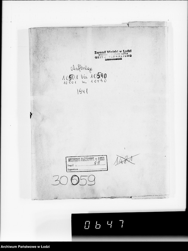 Obraz 4 z jednostki "Aufträge 10501- 10590"