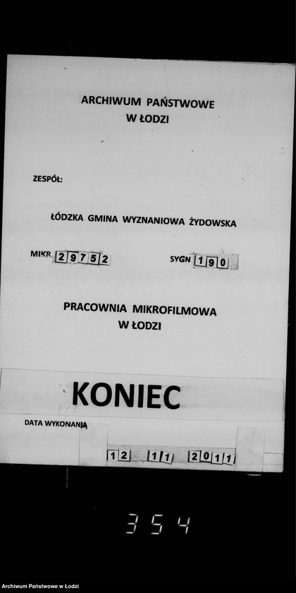 Obraz 9 z jednostki "Akta dotyczące legatu b. p. Leonii Poznańskiej na rzecz synagogi"