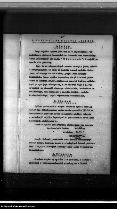 image.from.unit.number "Operat urządzeniowy lasów majątku Oporów powiat szamotulski 1929-1939"