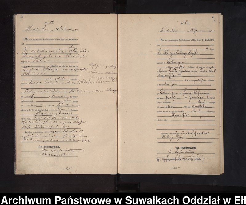 image.from.unit.number "Geburts-Haupt-Register des Königlichen Preussischen Standes-Amtes Nicolaiken Kreis Sensburg"