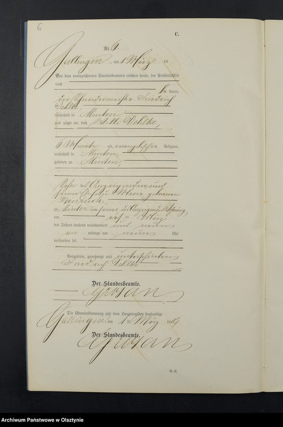 image.from.unit.number "Sterbe-Neben-Register Nr 1 - 28"