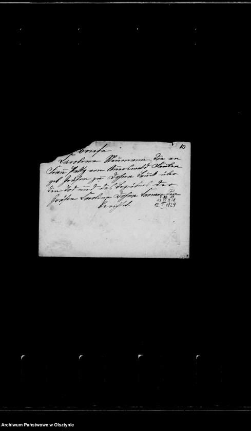 image.from.unit.number "/Caroline Neumann an Frau Patty v. Auerswald- Faulen, gb. Gfin zu Dohna- Lauck über Tod u. Begräbnis der Gfin Caroline zu Dohna- Carwinden/"