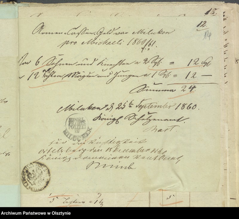 image.from.unit.number "Beläge der Einnahme und Ausgabe zur Kirchspiels Armen Cassen Rechnung"