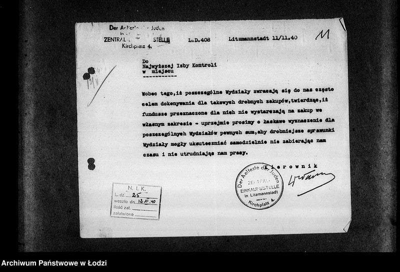 Obraz 14 z jednostki "[Korespondencja z wydziałami i resortami pracy w sprawach kontroli]"