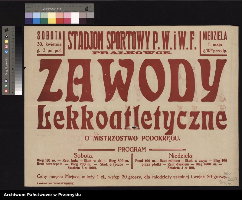 Obraz 6 z kolekcji "Sport w dwudziestoleciu międzywojennym na przemyskich afiszach111"