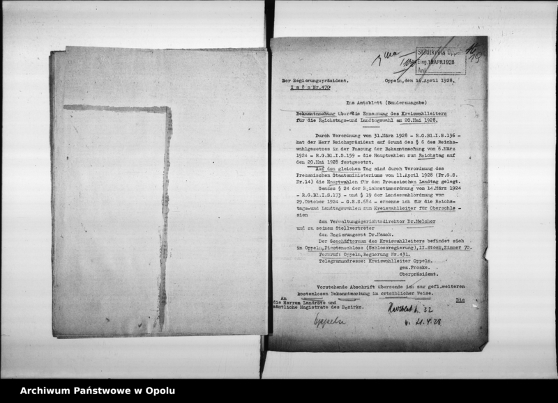 Obraz 20 z jednostki "Reichstags - und Landtags - Wahl 20 Mai 1928"