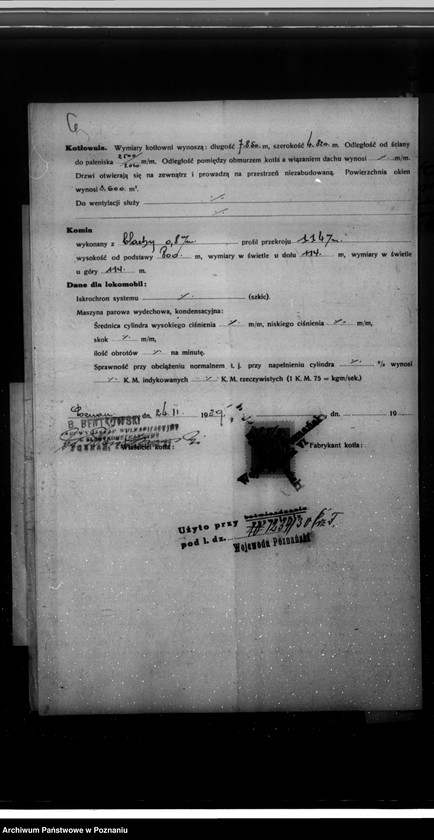 Obraz 10 z jednostki "Kocioł wulkanizacyjny Poznań ul. Przemysłowa 27 nr woj. 6417"