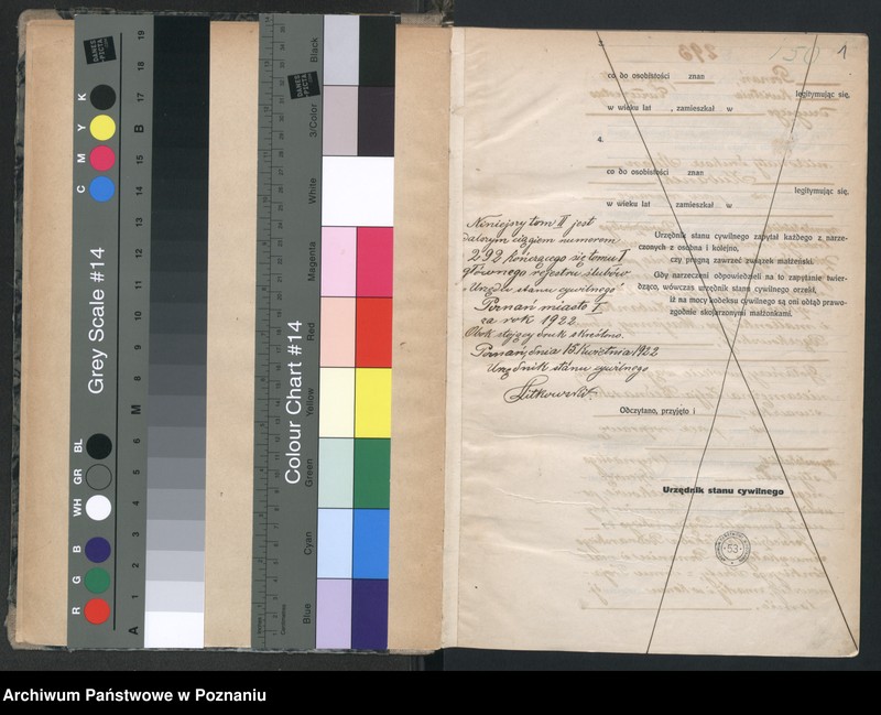 Obraz 3 z jednostki "Księga miejscowa małżeństw tom II [Rejestr główny małżeństw]"