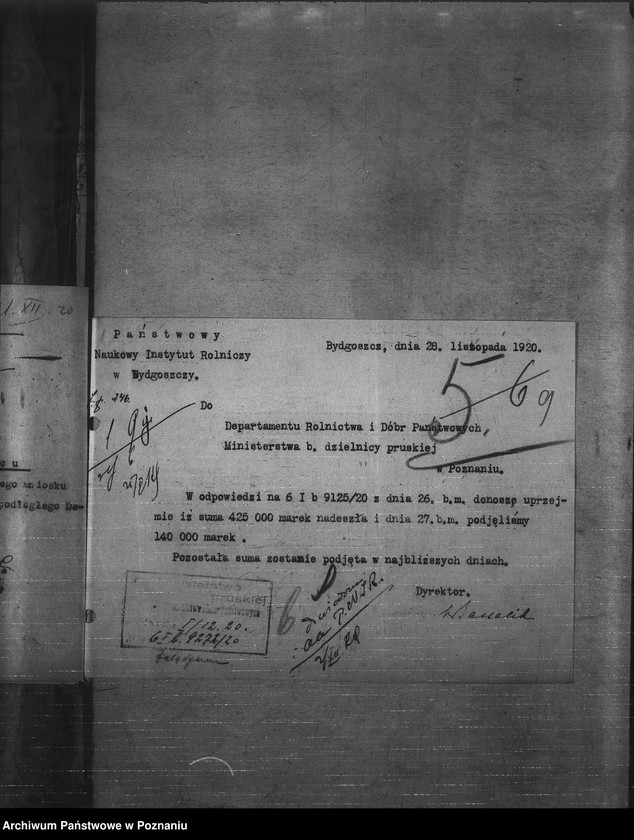 Obraz 13 z jednostki "Budżet - Państw. Naukowego Instytutu Rolniczego w Bydgoszczy rok 1921 - 1922"