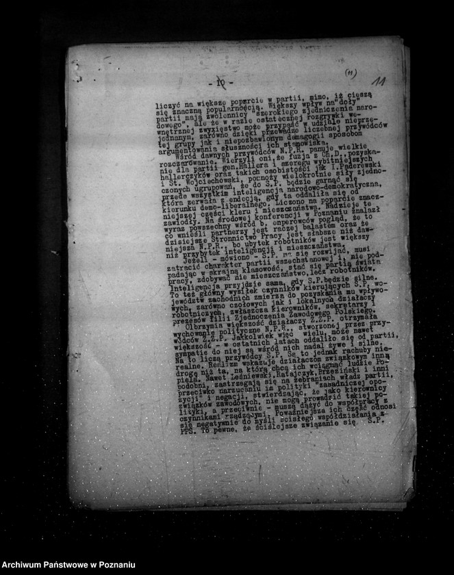Obraz 15 z jednostki "Sprawozdania z polskiego legalnego ruchu politycznego za miesiące styczeń-lipiec 1939 r."